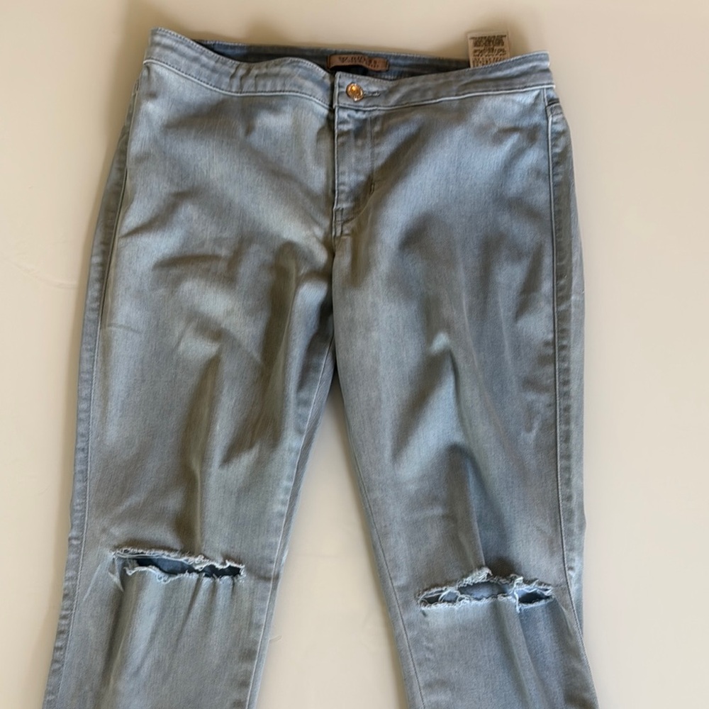 Guess Blue Ankle Cropped Jeans